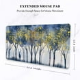 thumbnail image 2 of Large Mouse Pad, Full Desk XXL Extended Gaming Mouse Pad 35" X 15", Waterproof Desk Mat with Stitched Edge, Non-Slip Laptop Computer Keyboard Mousepad for Office & Home, Forest Deer Design, 2 of 6