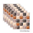 thumbnail image 1 of 6PCS 20x20CM Self-Adhesive 3D Mosaic Waterproof Oil-proof Bathroom Kitchen PVC Tile Decal Wall Sticker, 1 of 7