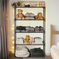 thumbnail image 6 of Leumius 5 Shelf Wire Shelving,Metal Storage Shelving Unit for 550 lbs Capacity Black,1Pcs, 6 of 7