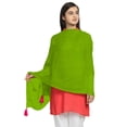 thumbnail image 1 of eloria Women's Chiffon Pom Pom Dupatta Long Stole Scarves Ethenic Chunni Stole Color: Green, 1 of 4