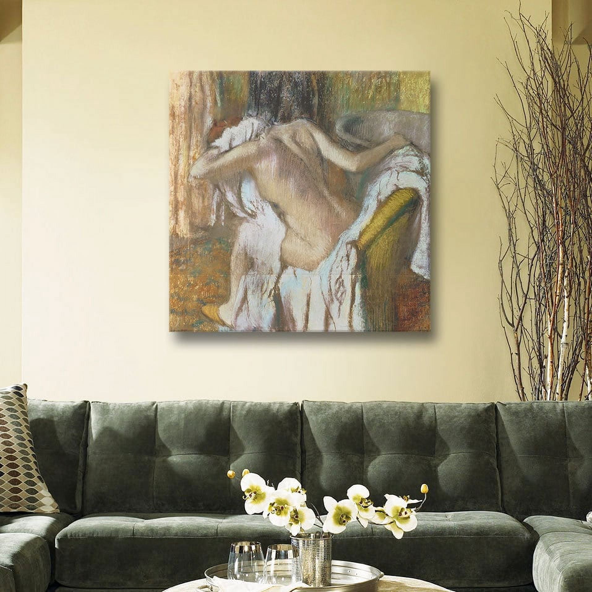 Edgar Degas "Woman Drying Herself" Gallery-wrapped Canvas Art