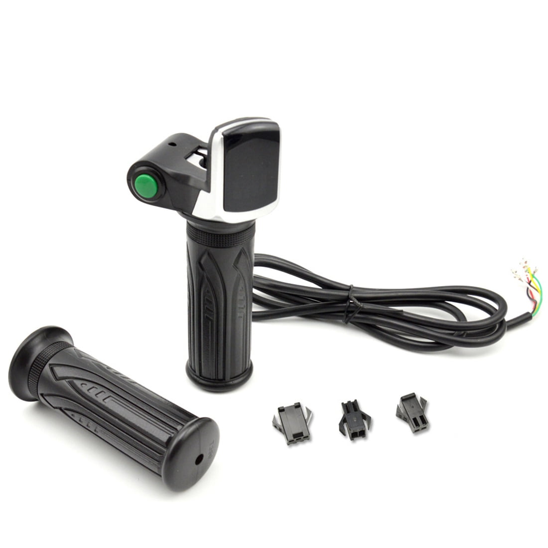 Electric Bicycle Scooter Speed Throttle Grip LCD Display with Switch E