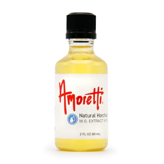 Amoretti - Natural Horchata Extract Water Soluble 2 oz - Highly Concentrated & Perfect For Pastry, Savory, Brewing, and more, Preservative Free, Vegan, Kosher Pareve, Keto Friendly