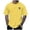 Z11-Yellow, variant on Polo Crew Neck T Shirts for Men 1/4 Short Sleeve Big & Tall Gym & Tennis Apparel Casual Stylish Solid Color Boat Neck Summer Casual Outdoor Basic Shirts