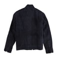 thumbnail image 2 of Calvin Klein Mens Suede Leather Jacket, Blue, Small, 2 of 2