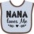 thumbnail image 3 of Inktastic Nana Baby Girl Clothes Girls Baby Bib, 3 of 4