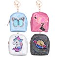 thumbnail image 1 of 4Pcs Lovely Coin Purse Keyring Coin Purse Decorative Changes Bag Keyring Coin Bag for Girl, 1 of 6