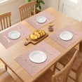 thumbnail image 3 of Unique Bargains Set of 8 Farmhouse Placemats Plastic Table Mats for Kitchen Red, 3 of 6
