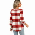 thumbnail image 6 of Ronuti Womens 3/4 Sleeve Tops Ladies Blouses Crew Neck T Shirts for Women Loose Fit Tunic Tops, 6 of 6