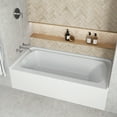 thumbnail image 3 of Streamline NAL-5420-WH 60 in. x 30 in. Acrylic Right-Hand Drain Alcove Bathtub in Glossy White With External Drain in Glossy White, 3 of 10