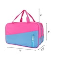 thumbnail image 4 of HYOOG Dry Wet Divisional Gym Bag, Waterproof Oxford Yoga Suitcase, Beach Swim Bag (Rose-Blue), 4 of 8