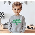thumbnail image 4 of Bump and Beyond Designs Wee Little Hooligan St. Patrick's Day Sweatshirt for Toddlers (Heather Grey 2T), 4 of 5