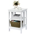 thumbnail image 1 of Patiojoy 3-tier Side Table Nightstand Sofa End Table Storage Display Shelf White, 1 of 10