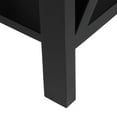 thumbnail image 3 of Black Spray Paint Cross Type Single Suction Double Layer Nightstand [40x30x55cm], 3 of 8
