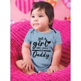 thumbnail image 2 of Just A Girl Who Loves Her Daddy Bodysuit Infant -Smartprints Designs,  6 Months, 2 of 4