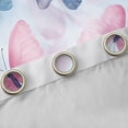 thumbnail image 4 of Homewish Flying Butterflies Curtains Pack of 2 (42x84 Each) for Teens,Spring Garden Curtains Blackout,Abstract Gradient Ombre Bedroom Curtains,Luxury Bedroom Decor, 4 of 6