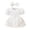 Z03-03White, variant on TBWNWG Baby Girl Summer Romper Dress Fly Sleeve Flower Embroidery Mesh Skirt Ribbed Bodysuit,Sizes 12-18 Months