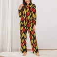 thumbnail image 2 of Sigee Autumn With Leaves for Women’s Pajama Sets Long-Sleeved Pjs Sets for Women 2 piece Sleepwear-Medium, 2 of 7