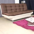 thumbnail image 2 of Sofá Cama Beige Chocolate Moderno 3 Posiciones NORVAL tela de lino estructura de madera pata metálica, 2 of 6