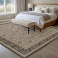 thumbnail image 4 of Large Area Rugs for Living Room Bedroom, Beige Boho 6'x9' Rug Washable Carpet Runner Indoor Outdoor, Vintage Floral Abstract Art Ethic Tribe Non Slip Floor Mats Rug for Kitchen, Playroom, 4 of 8