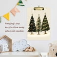 thumbnail image 4 of FORMRS Acrylic Clipboard with Low Profile Clip Standard A4 Letter Size, 12.5" x 9", Cartoon Christmas Trees, 4 of 8