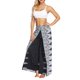 thumbnail image 4 of VISgogo Pantalones de pierna ancha de verano para mujer, pantalones sueltos sueltos de tiro medio con estampado bohemio con divisiones para yoga, playa, vacaciones VISgogo  moda, 4 of 9