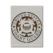 US U.S. United States Coast Guard Stencil Template Reusable 8.5 x 11 for Painting on Walls, Wood, Etc. By Stencilville