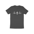thumbnail image 6 of Airplane Airliner Plane Pilot Heartbeat Design Aviation Gift T-Shirt Flying Airplane Birthday Holiday Travel Presents Men Women Kids Tshirt, 6 of 10