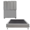 thumbnail image 1 of Base Cama Individual + Cabecera DICASA Kami Gris Claro, 1 of 8