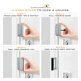 thumbnail image 4 of HardwareX Supply Privacy Door Latch Reinforcement Lock, 4 of 16