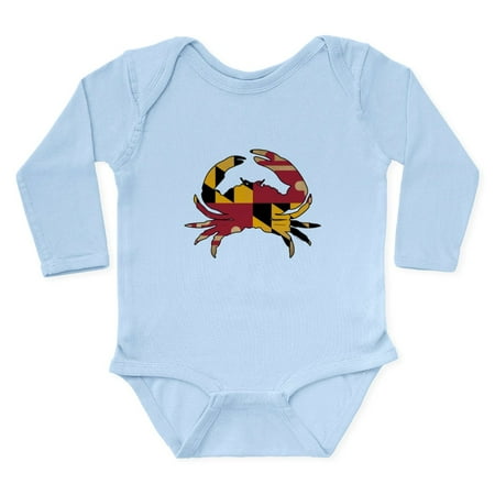 

CafePress - Maryland State Flag Cr Long Sleeve Infant Bodysuit - Long Sleeve Cotton Baby Bodysuit