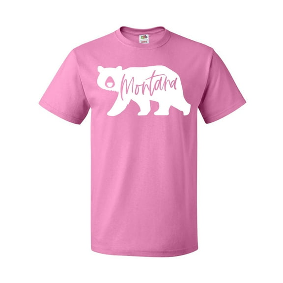 Inktastic Montana White Bear Silhouette T-Shirt