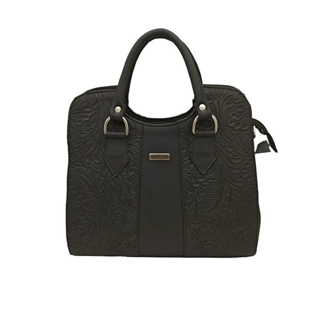 Bolso en Piel Vacuno Cincelada Fana Thaliss Chocolate Bolsa de Mano en Piel