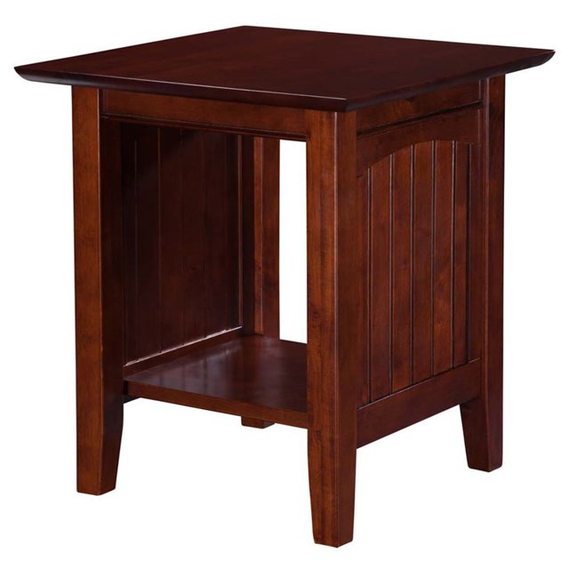 Atlantic Furniture Table d'Appoint Nantucket en Noyer
