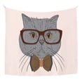 thumbnail image 1 of Tapicería de pared con forma de animal y gato, microtela de fibra, 150 x 130 cm, 1 of 1