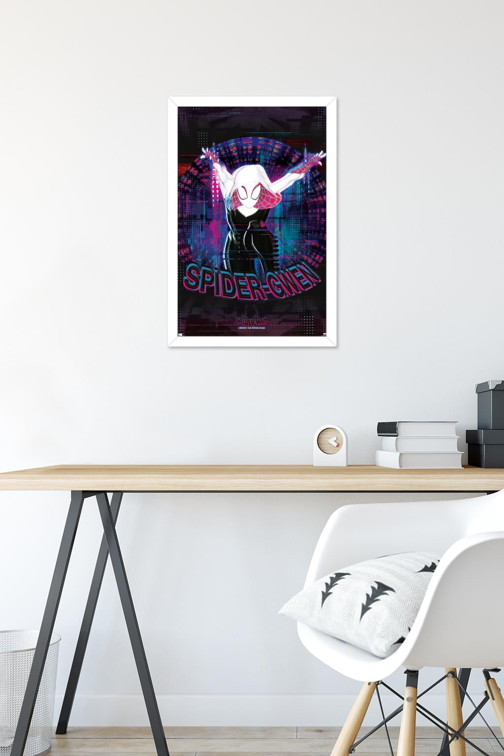 Marvel Spider-Man: Across the Spider-Verse - Spider-Gwen Wall Poster, 14.725" x 22.375" Framed