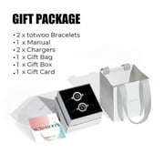 TOTWOO Long Distance Touch Bracelets for Couples, Vibration & Light up for Love Couples Bracelets | Long Distance Relationship Gifts for Girlfriend