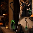 thumbnail image 5 of Halloween Witch Broom Decoration, Detachable Wizard Broomstick with Colorful Mesh Tail, Classic Flying Witch Prop Accessory for Costume Party Events Wall Door Home Decor and Festive Display, 5 of 7