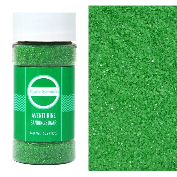 Mystic Sprinkles Aventurine - Green Sanding Sugar 4 oz.