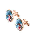 thumbnail image 2 of Santa Claus Men's Stainless Steel Cufflinks for Suit and Tie Formal Occasions, 2 of 6