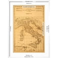 thumbnail image 5 of Art.com Antique Map Of Italy Art Print by Tektite, White Frame Wall Art, 21" x 29", 5 of 5
