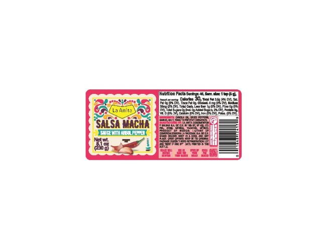 La Anita Salsa Macha Arbol Pepper, 8.1 oz.