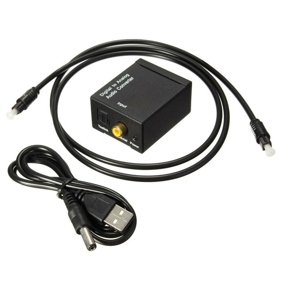 SANOXY Digital Optical Coax Toslink to Analog Audio Converter