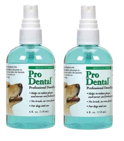 ProDental Dog Oral Health Dental Spray 4 oz Bottle Easy Use For Fresh