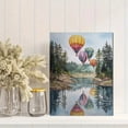 thumbnail image 2 of Hot Air Balloon Watercolor Landscape Canvas Wall Art Home Decor for Living Room Bedroom Office Hotel Lobby, 2 of 8