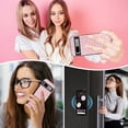 thumbnail image 6 of Asuwish Phone Case for Google Pixel 7A 5G 2023 Zipper Wallet Detachable Cell Cover with Tempered Glass Screen Protector Crossbody Lanyard Strap Bling Glitter Flip Card Holder Slot Pixel7A A7 Pink, 6 of 7