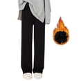 thumbnail image 4 of Women High Waist Casual Wide Leg Long Pants Trousers Stretch Twill Pants With Pocket Thin Summer Pants For Women, 4 of 8