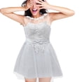 thumbnail image 2 of Eease Short Bridesmaid Party Dress Slim Wedding Dress, 2 of 5
