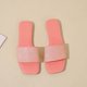 thumbnail image 4 of Sommer Bunte Strass Jacke Sandalen Fashion Square Toe Flache Hausschuhe Wmkox8yii ytu11098, 4 of 6