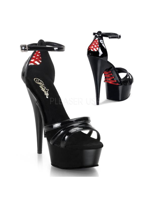 DEL662/B/M Pleaser Platforms (Exotic Dancing) 6"-6 1/2" Heel Shoes BLACK Size:11 DEL662/B/M Pleaser Platforms (Exotic Dancing) 6"-6 1/2" Heel Shoes BLACK Size:11